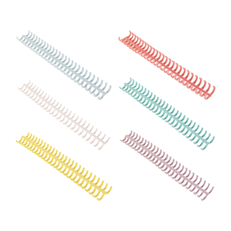 Binding Comb Plastic - プラスチックバインディングリングコーム 30穴 12mm プラスチック背表紙セット 20パック ルーズリーフバインディングリフィル