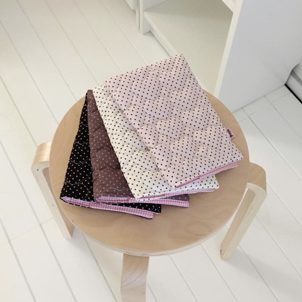 Notebook Dotted A5 - インス水玉模様 A5 ブックカバー キルティングコットン かわいいノートブックスリーブ ポリエステル