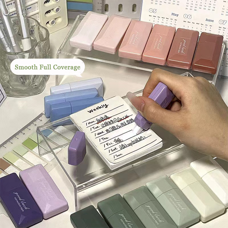 6PC カードスタイルのグラデーション修正テープ学生用サイレ - Correction Tape Roller のレビューと価格
