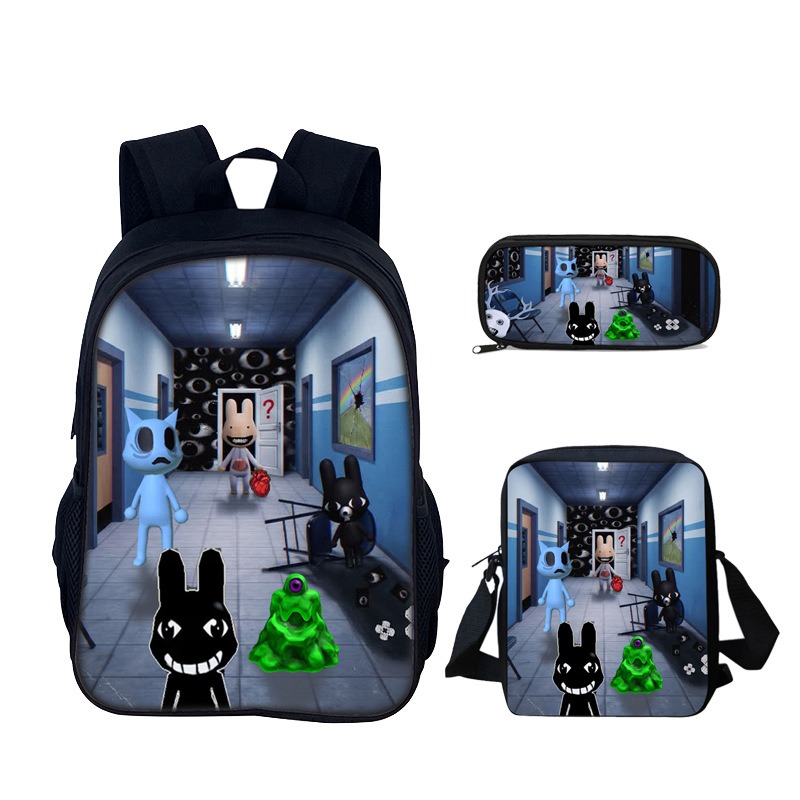 Robloxフィギュア 3 in 1 学生用スクールバッグセ - Pencil Case Large のレビューと価格