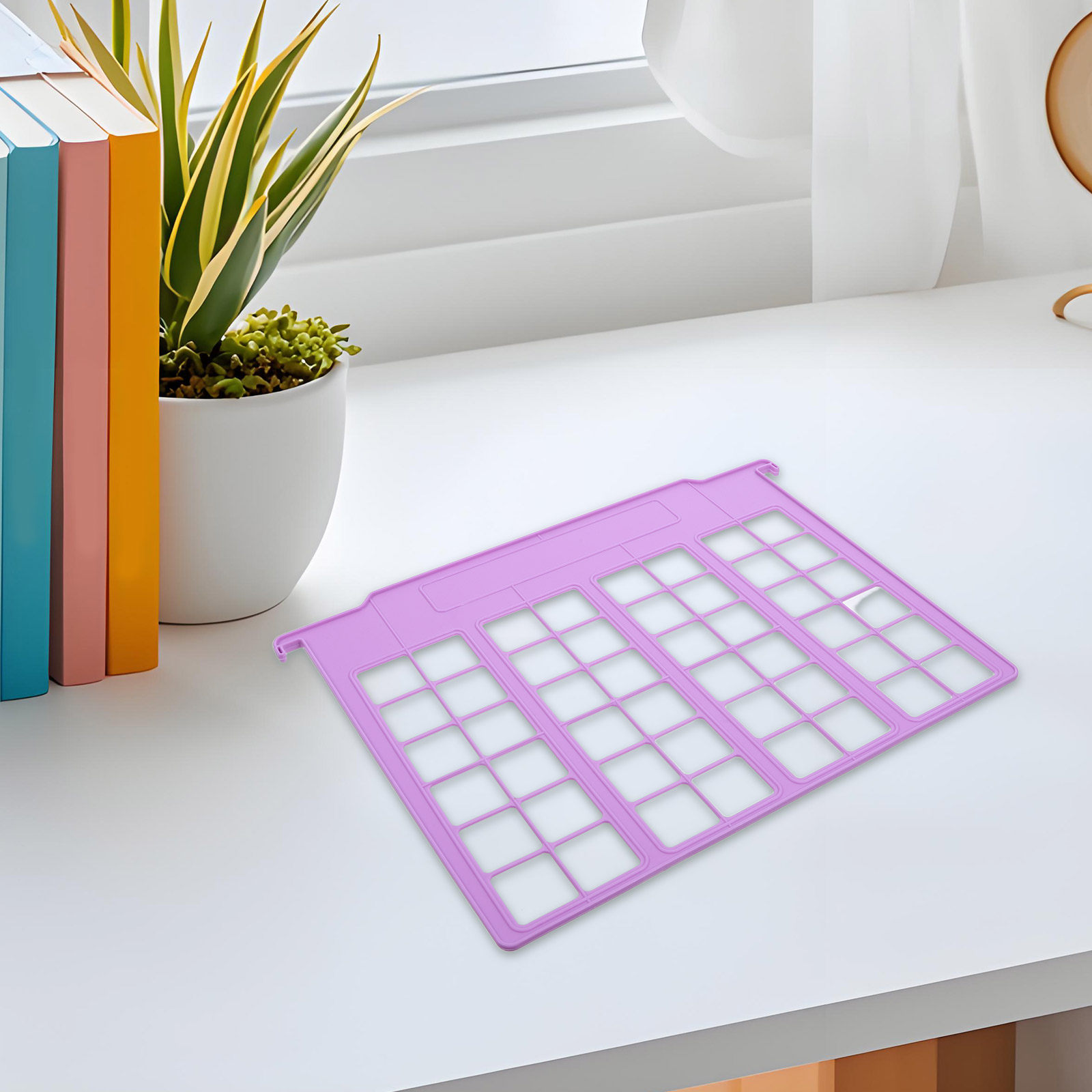プラスチック製ファイル仕切り6枚セット。サイズは12.8x9 - File Folder Hanging のレビューと価格