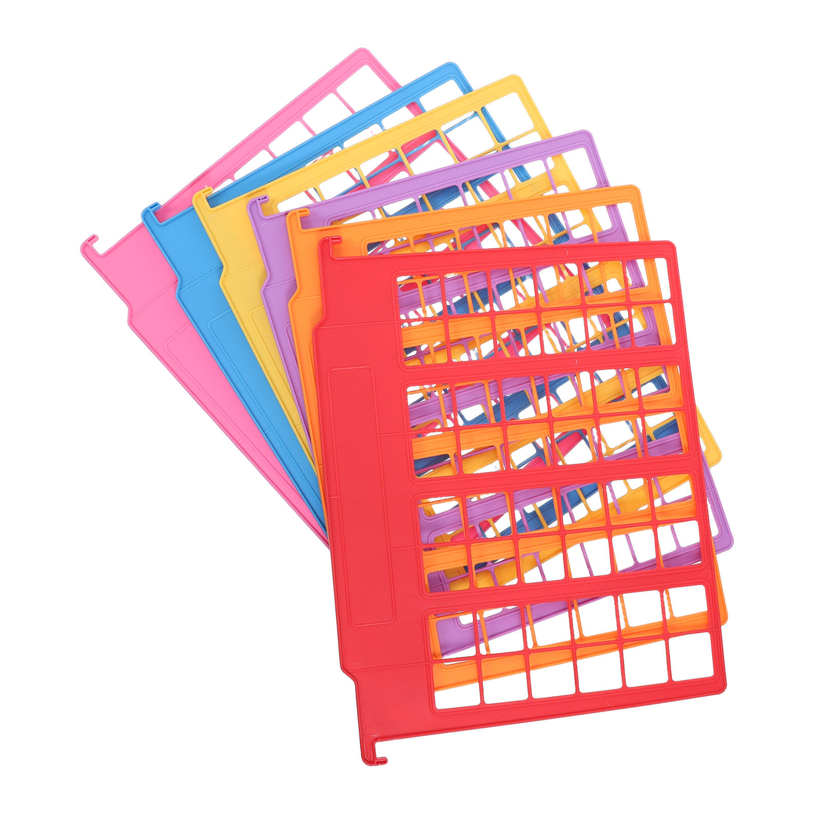 プラスチック製ファイル仕切り6枚セット。サイズは12.8x9 - File Folder Hanging のレビューと価格