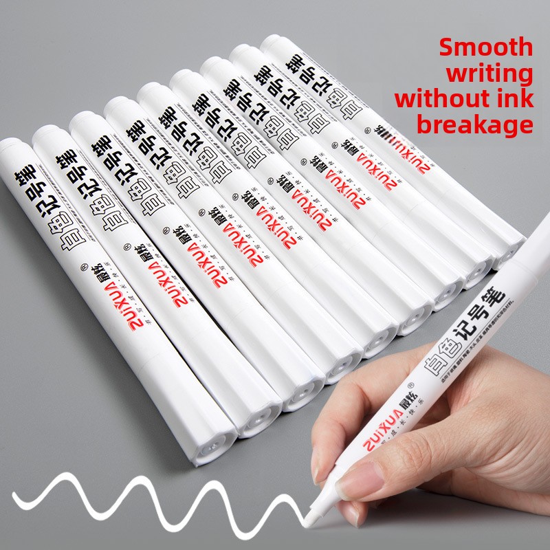 5-10 個白マーカーペン 2.0 ミリメートル油性防水白ゲ - Whiteboard Marker Set のレビューと価格