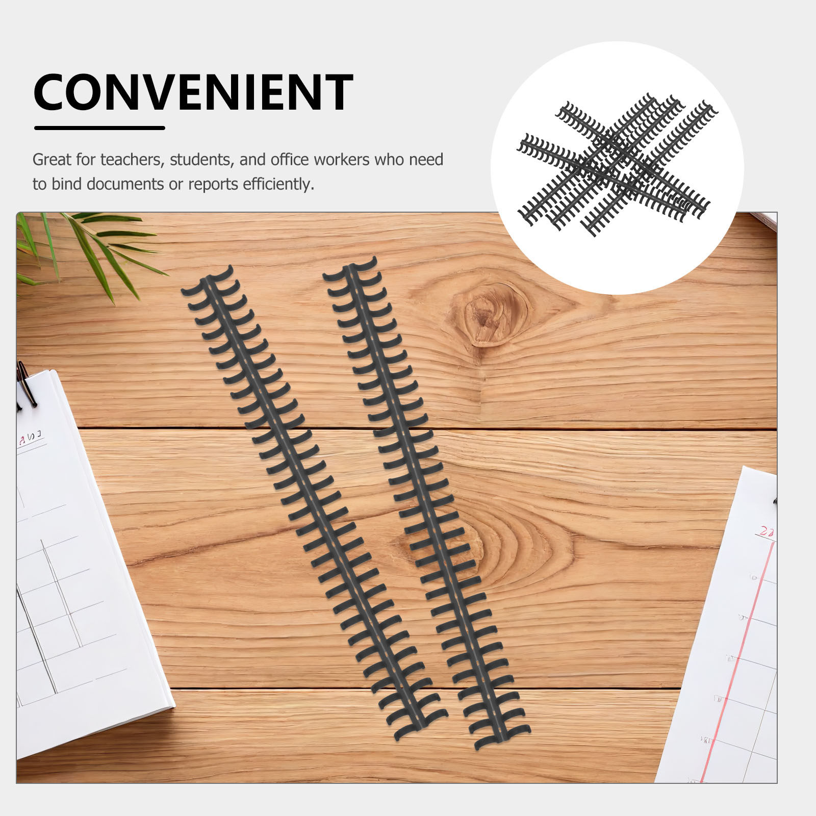 20個入り スパイラルノート用リング プラスチック製コイル  - Binding Comb Plastic のレビューと価格