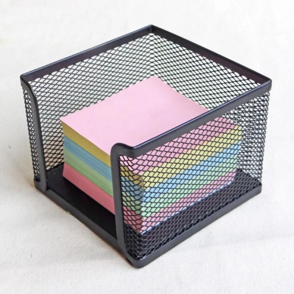 ブラックメッシュペーパーキューブ、ミニメモ帳ボックス、収納ケ - Sticky Note Cube のレビューと価格