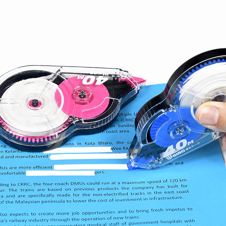 修正テープのスプールローラー,長さ40m,白い色,工場直販, - Correction Tape Roller のレビューと価格
