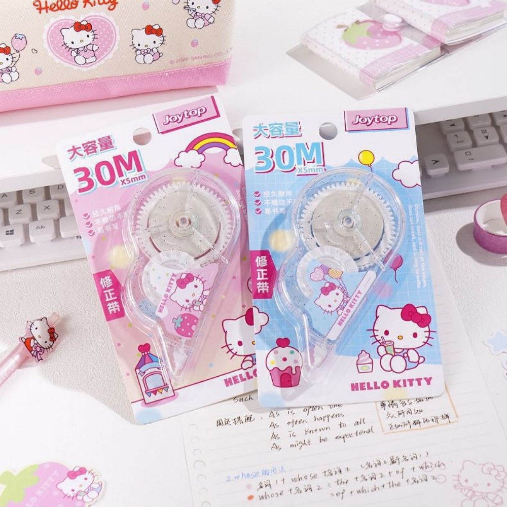 本物のハローキティ修正テープ サンリオ カワイイ ホワイトア - Correction Tape Roller のレビューと価格