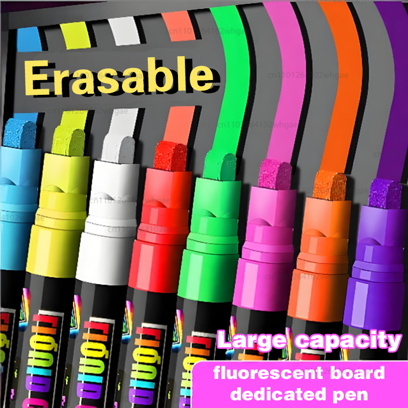 8色8mm液体チョーク消せる蛍光マーカーペン、ホワイトボード - Whiteboard Marker Set のレビューと価格
