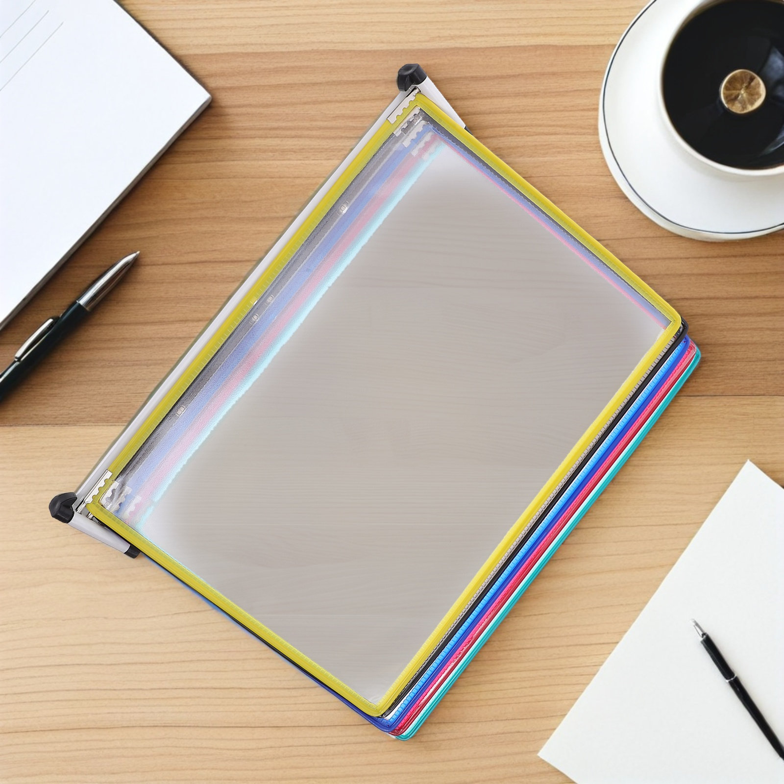 壁掛け式ファイルディスプレイラック。A4サイズの書類を5つの - File Folder Hanging のレビューと価格