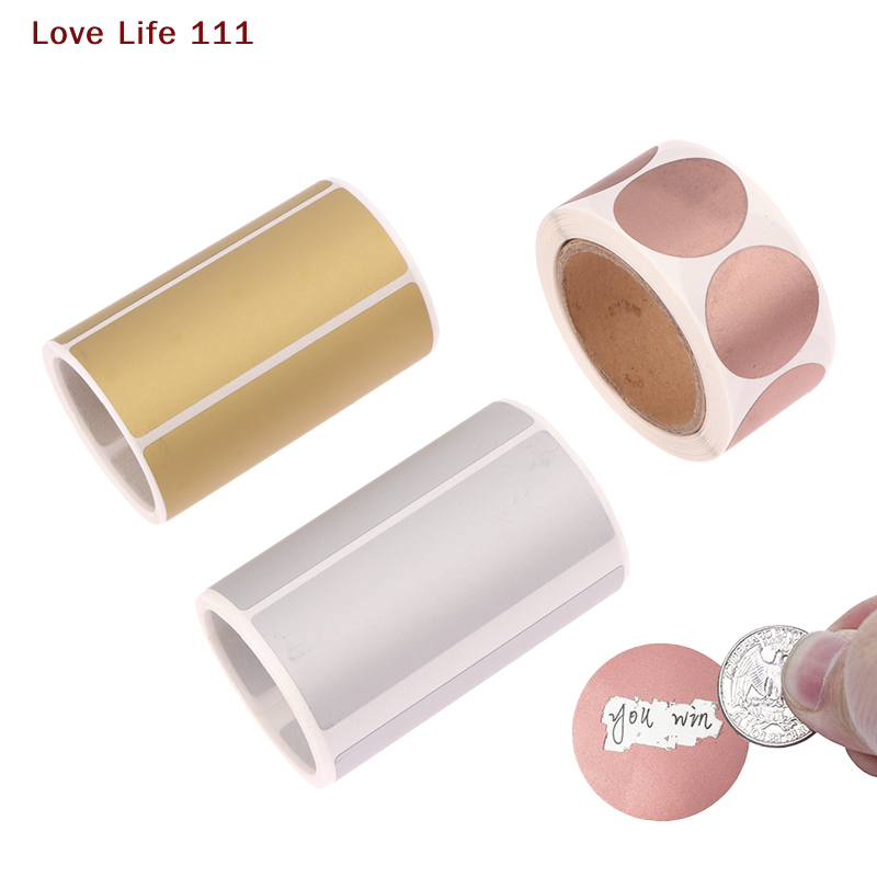 新しい 300 個/ロール スクラッチオフステッカー ラベル - Sticker Label Roll のレビューと価格