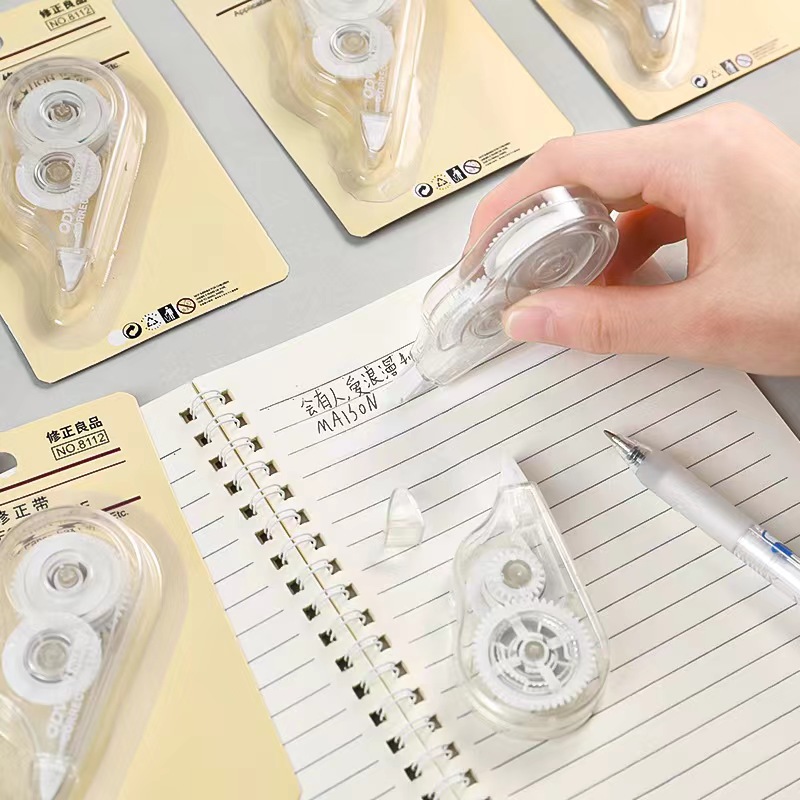 1 PC 大容量透明修正テープポータブルシンプルなデザイン学 - Correction Tape Roller のレビューと価格