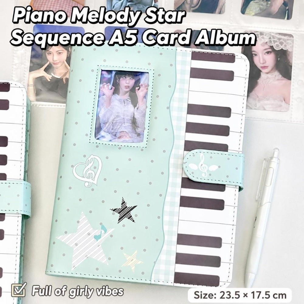 ポルカドット柄ピアノバインダーノート PUレザー A5 フォ - Notebook Dotted A5 のレビューと価格