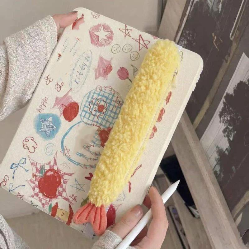 かわいいエビの尻尾のぬいぐるみペンケース ふわふわ文房具オー - Ideal Stationery & Office Supply のレビューと価格