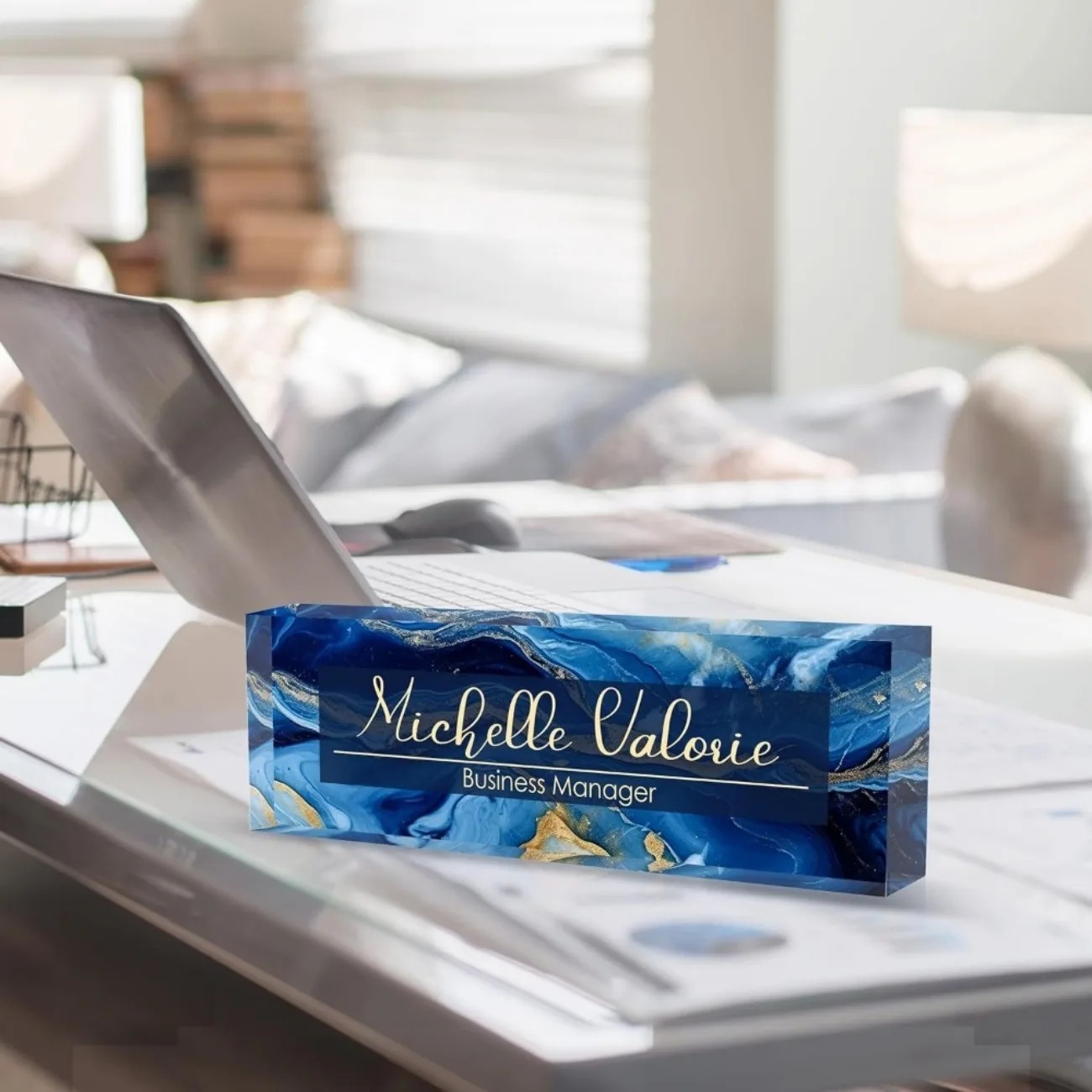 [2Dフラット] カスタマイズ可能なアクリル製デスクネームプ - Desk Name Plate のレビューと価格